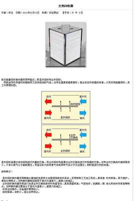 【全热交换器】价格,厂家,图片,其他制冷设备,武城县金兴节能空调设备厂-